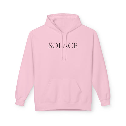 SOLACE Hoodie Unisex (Brustprint) – Nachhaltiger Midweight Fleece Kapuzenpullover mit Kängurutasche, Fair & OEKO-TEX zertifiziert