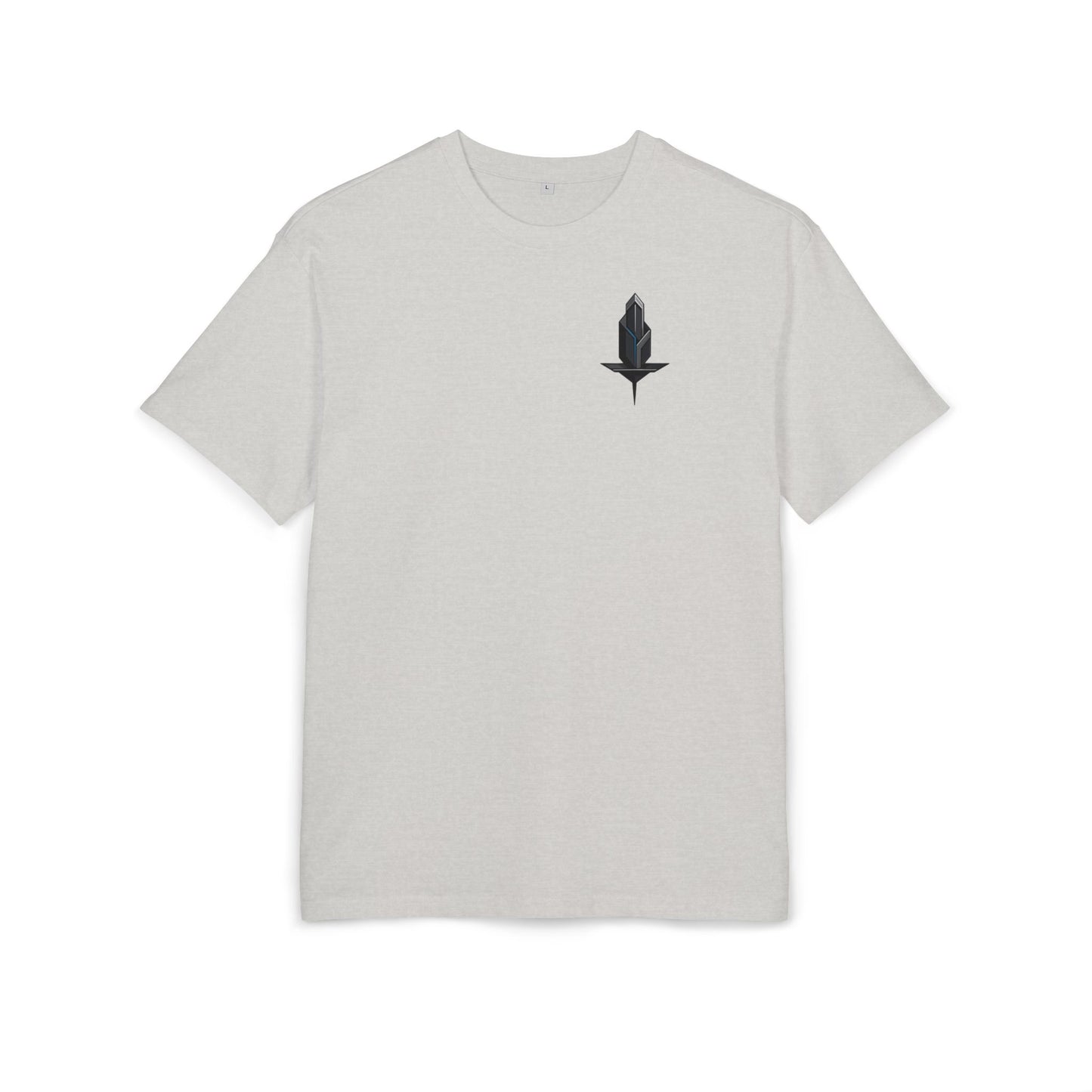 Minimalistisches Tech T-Shirt (Brustprint) – Unisex Shirt mit modernem geometrischem Logo – Urban Streetwear Look