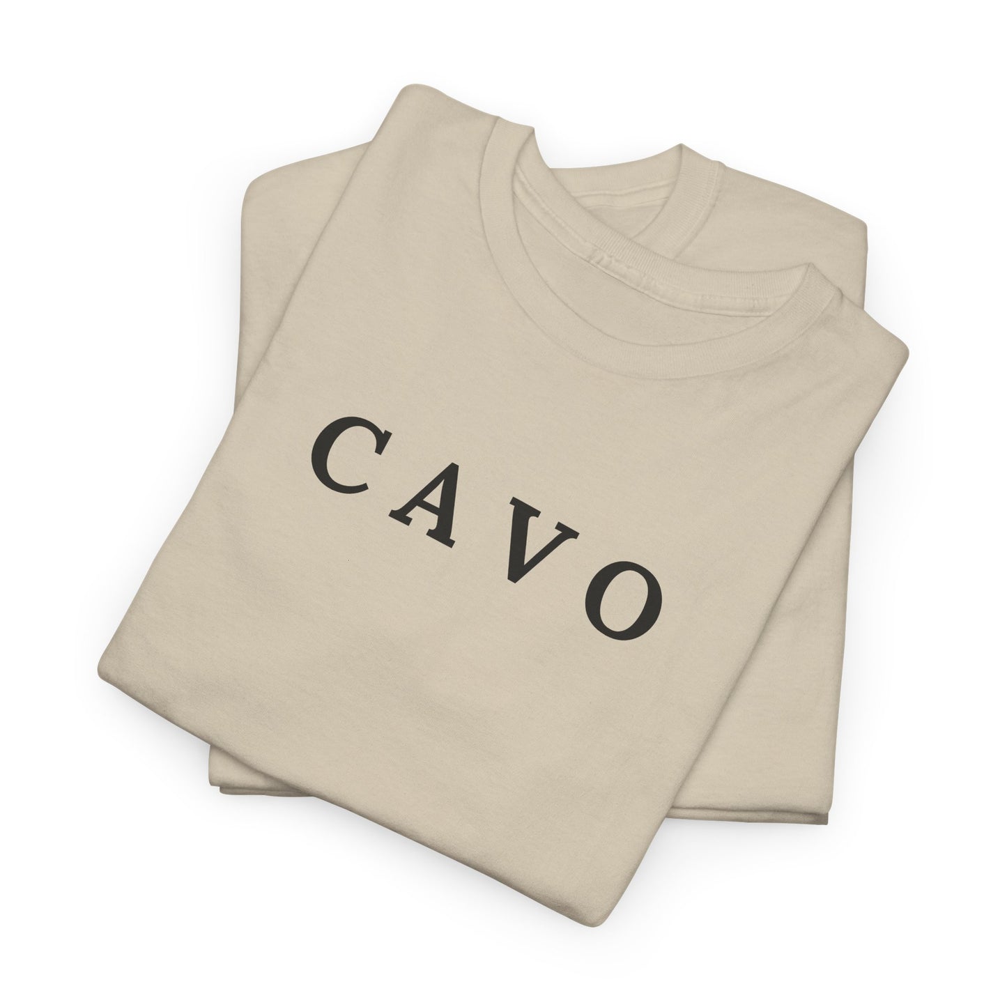 CAVO T-Shirt (Brustprint) – Unisex Heavy Cotton Tee | Nachhaltige Streetwear aus 100% Baumwolle
