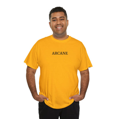ARCANE T-Shirt (Brustprint) – Unisex Heavy Cotton Tee | Nachhaltige Streetwear aus 100% Baumwolle