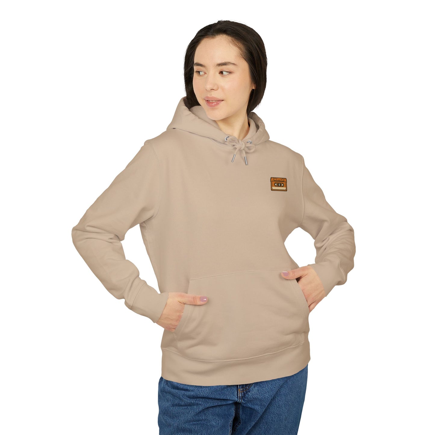 Retro Kassette Hoodie – Unisex Kapuzenpullover mit Tape-Logo vorn | Nostalgie Streetwear für Musikfans