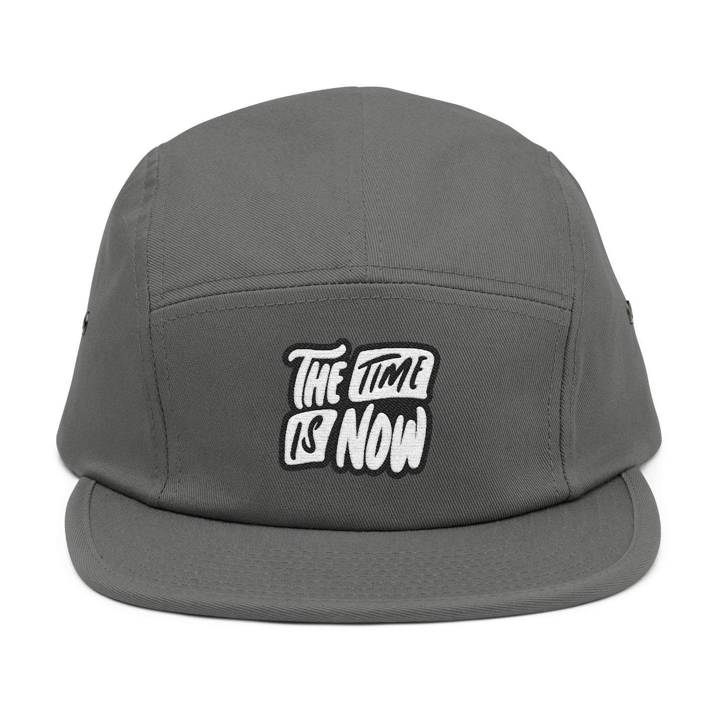 The Time is Now – 5-Panel Cap mit Stickerei