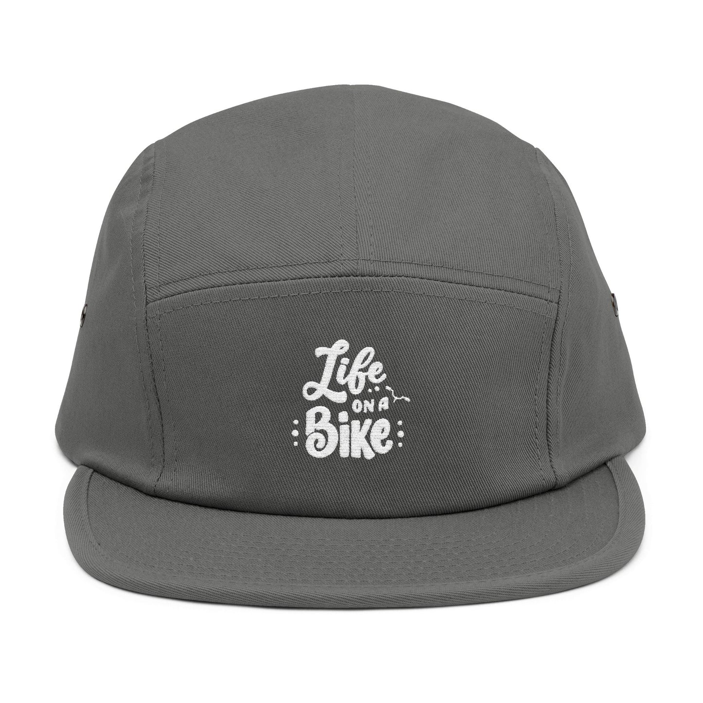 Life on a Bike – 5-Panel Cap mit Stickerei