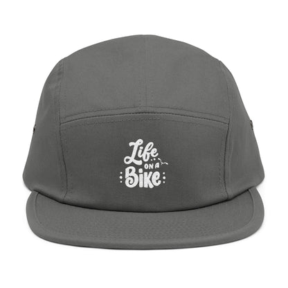 Life on a Bike – 5-Panel Cap mit Stickerei