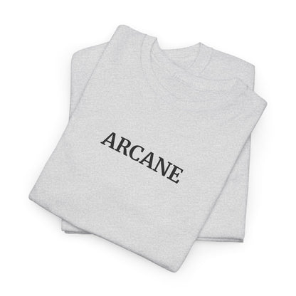 ARCANE T-Shirt (Brustprint) – Unisex Heavy Cotton Tee | Nachhaltige Streetwear aus 100% Baumwolle