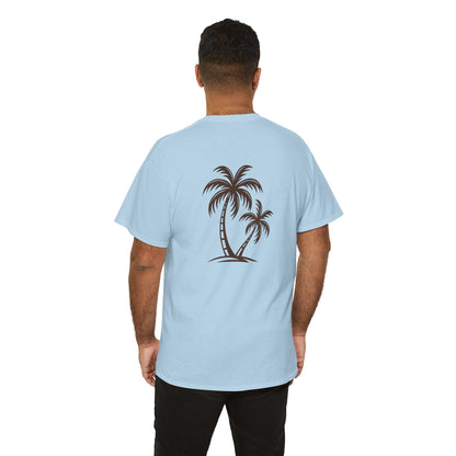 Palmen T-Shirt Unisex – Sommerliches Strandmotiv im Boho Look | Tropisches Design aus 100 % Baumwolle