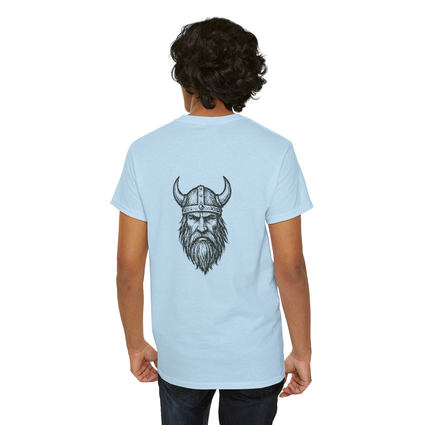 Wikinger T-Shirt Herren Unisex – Nordisches Krieger Design | Viking Skull Shirt | Nordic Mythology Streetwear