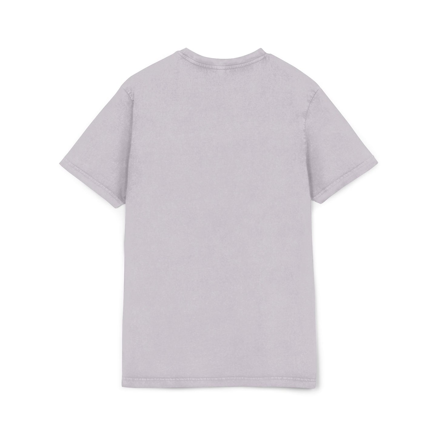 Dog print Vintage Style Acid Washed Round Neck Tee - Eco-Friendly T-Shirt, Everyday