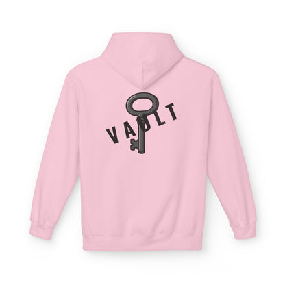 VAULT Hoodie mit Schlüssel-Design (Rückenprint) – Unisex Midweight Fleece | Nachhaltige Streetwear mit Komfort & Stil