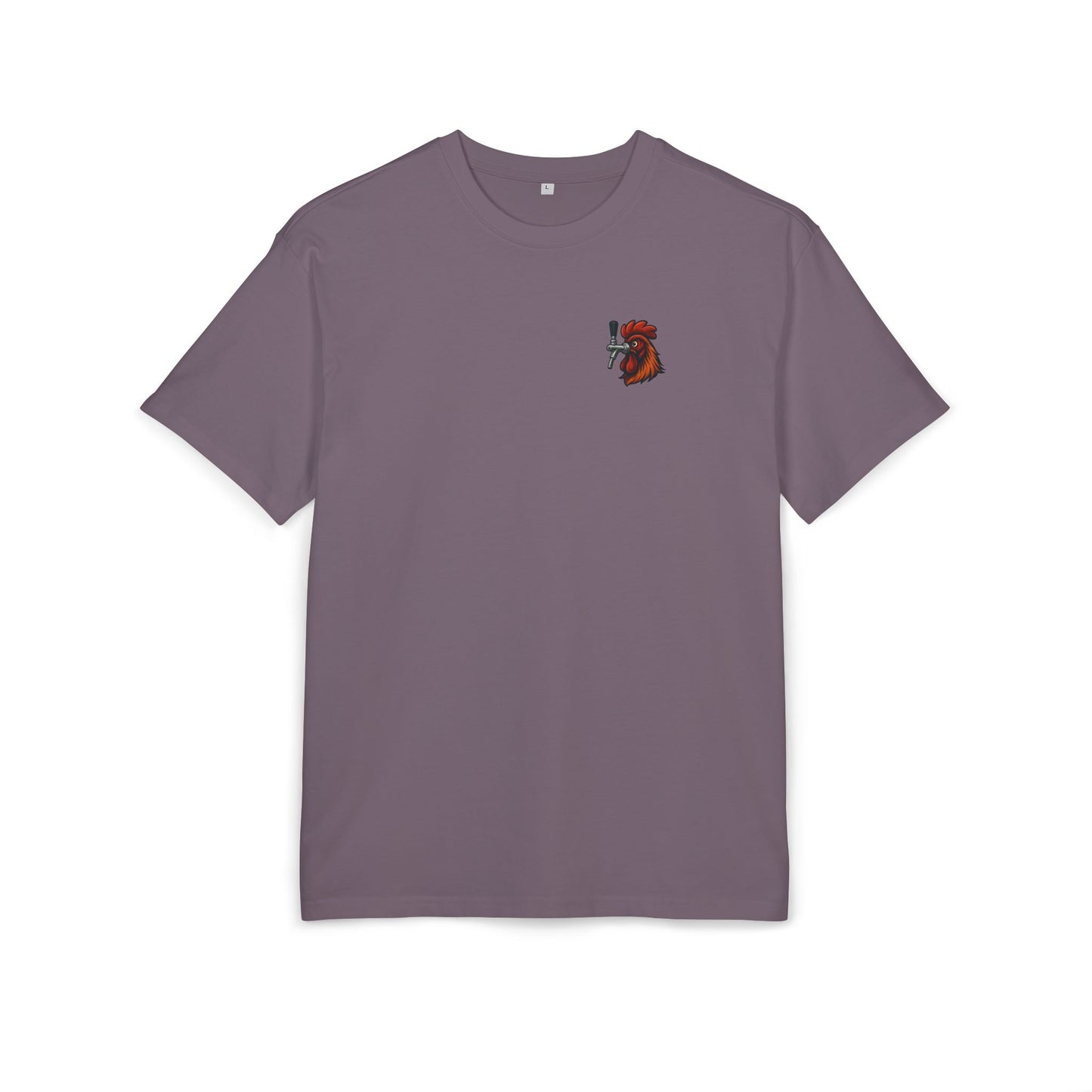 Bierhahn T-Shirt (Brustprint) – Lustiges Hahn mit Zapfhahn Motiv für Bierliebhaber & Grillfans – Unisex Funshirt