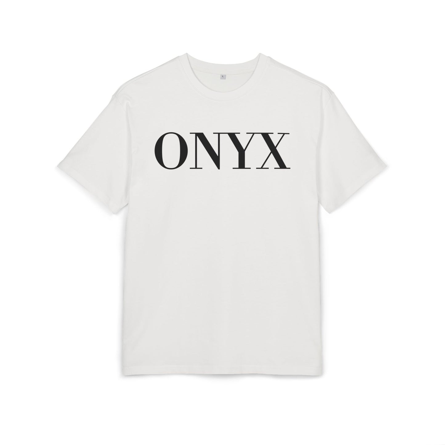 ONYX T-Shirt (Brustprint) – Minimalistisches Oversize Streetwear Design für Damen & Herren