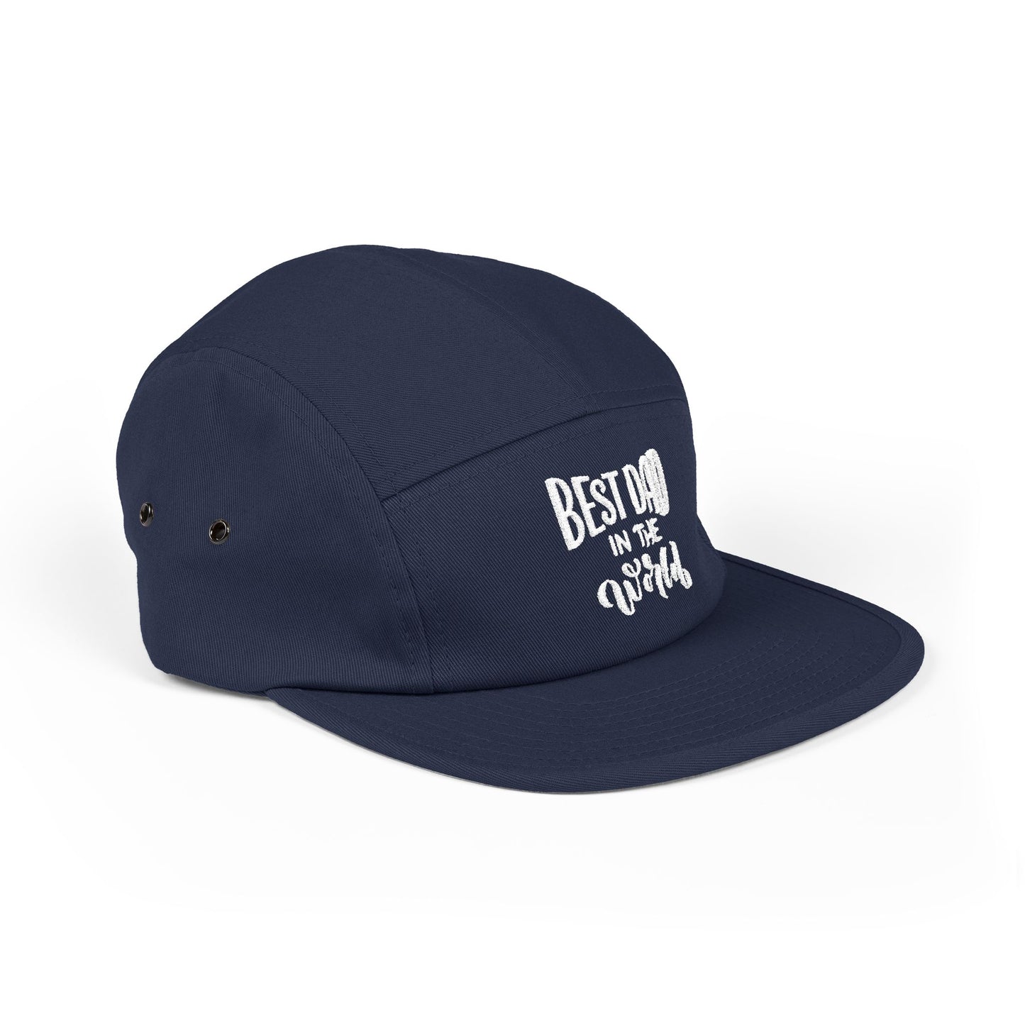 Best Dad in the World – 5-Panel Cap mit Stickerei