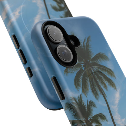 Tropische Sonnenuntergang Handyhülle mit Palmen – Sommer Vibes Case für iPhone & Android | Tropisches Strandmotiv