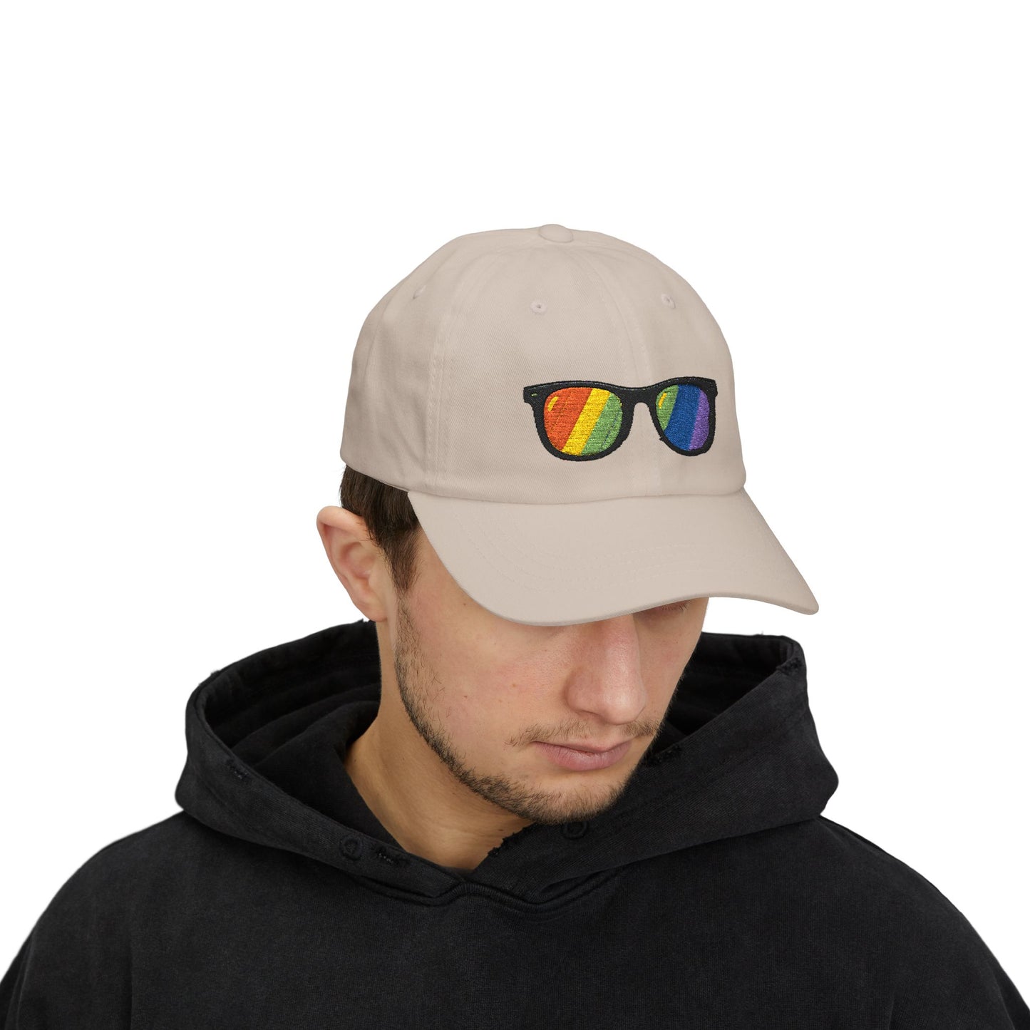 Regenbogen Sonnenbrille Cap – Stylische Unisex Snapback für Pride, Festivals & Streetwear