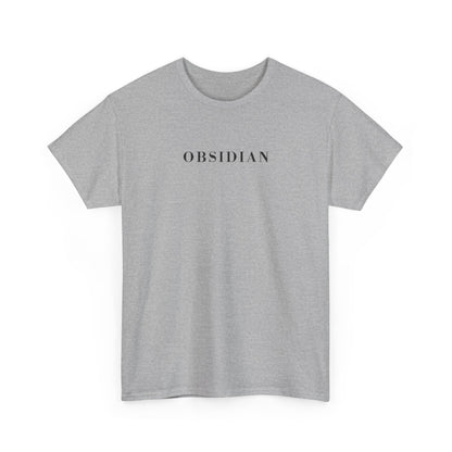 OBSIDIAN T-Shirt (Brustprint) – Unisex Heavy Cotton Tee | Nachhaltige Streetwear aus 100% Baumwolle