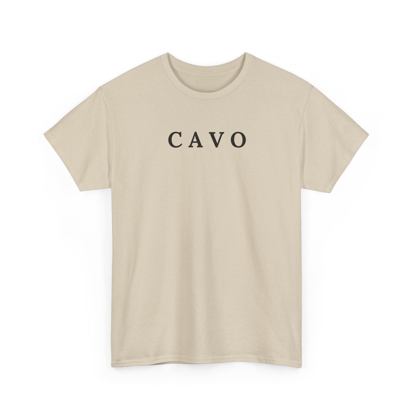 CAVO T-Shirt (Brustprint) – Unisex Heavy Cotton Tee | Nachhaltige Streetwear aus 100% Baumwolle