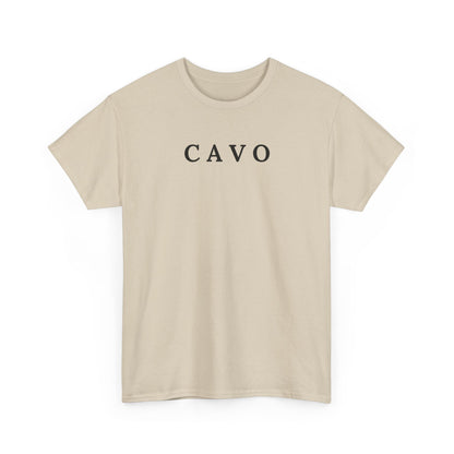 CAVO T-Shirt (Brustprint) – Unisex Heavy Cotton Tee | Nachhaltige Streetwear aus 100% Baumwolle