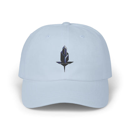 Minimalistische Techwear Cap – Unisex Basecap mit modernem geometrischem Logo im Urban Streetstyle