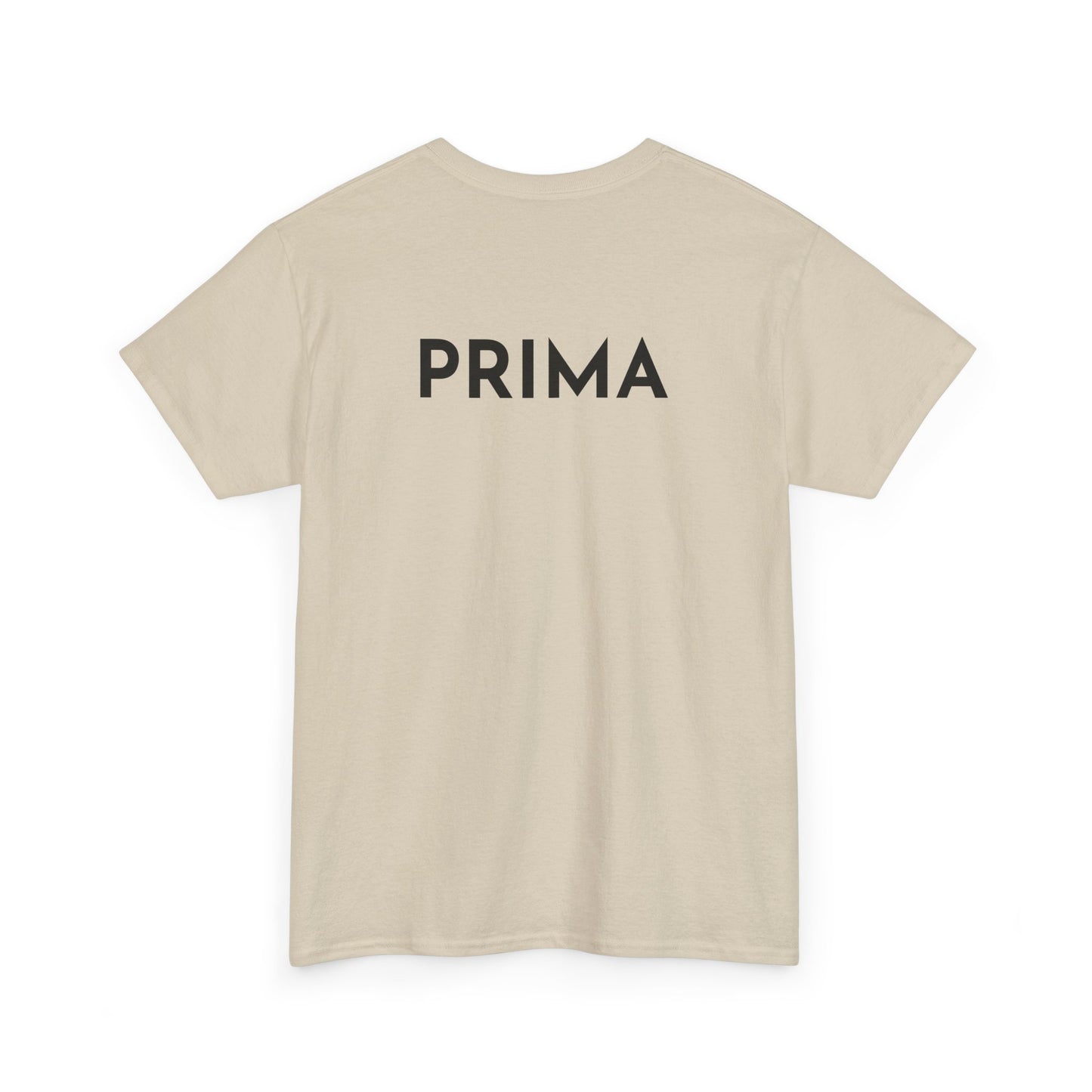 PRIMA T-Shirt (Rückenprint) – Unisex Heavy Cotton Tee | Nachhaltige Streetwear aus 100% Baumwolle