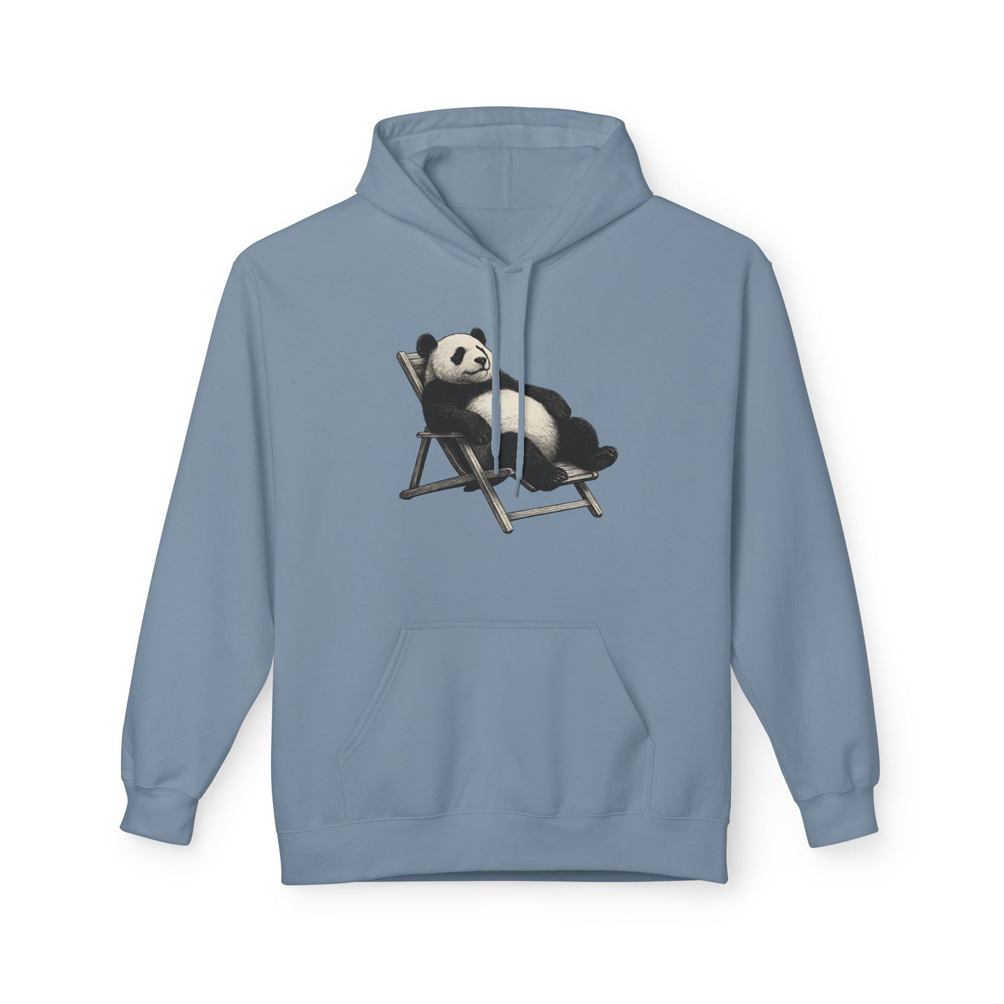Chillender Panda (Brustprint) - Unisex Midweight Fleece | Nachhaltige Streetwear mit Komfort & Stil