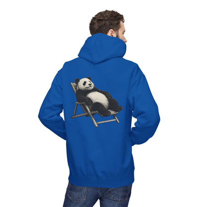 Chillender Panda (Rückenprint) - Unisex Midweight Fleece | Nachhaltige Streetwear mit Komfort & Stil