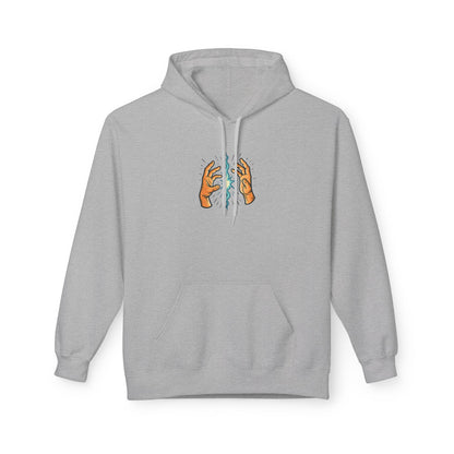 EXHALE Hoodie – Unisex Fleece Kapuzenpullover | Nachhaltige Streetwear mit Achtsamkeits-Statement