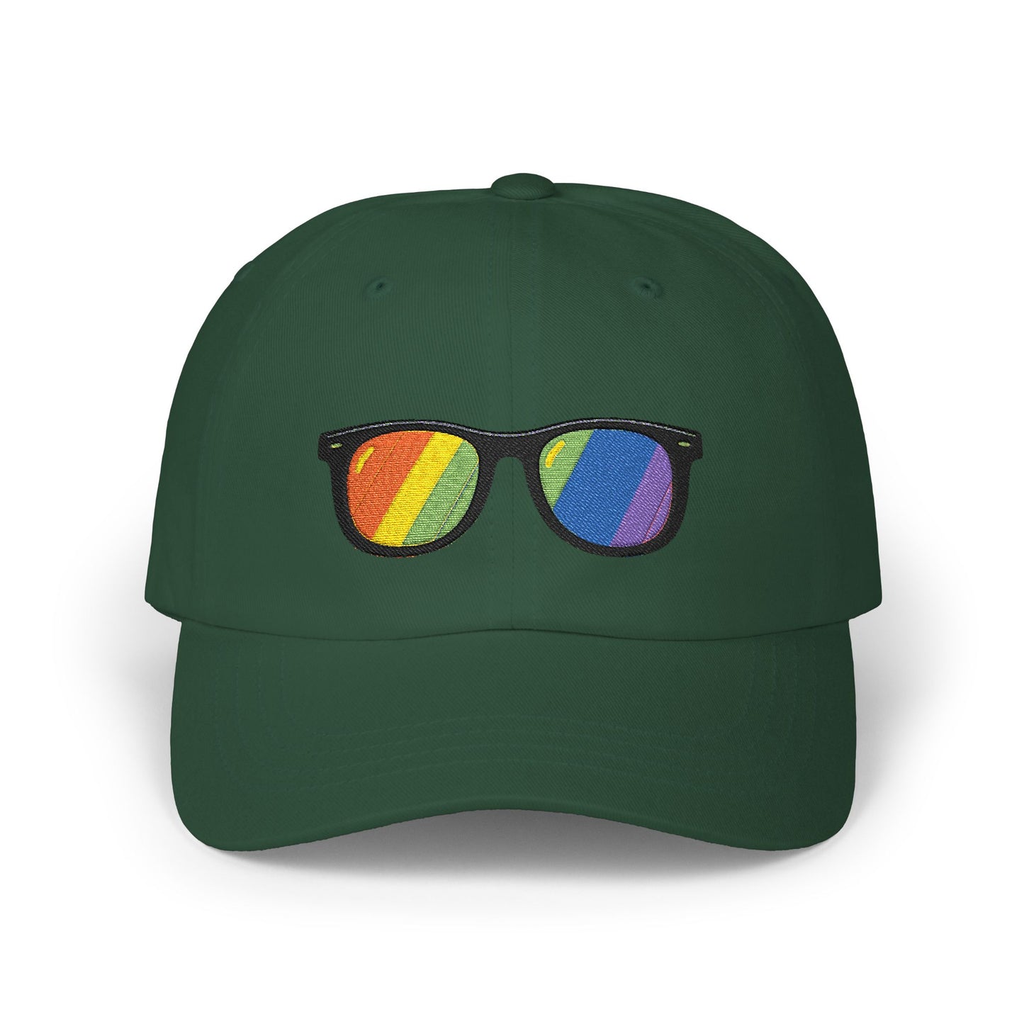 Regenbogen Sonnenbrille Cap – Stylische Unisex Snapback für Pride, Festivals & Streetwear