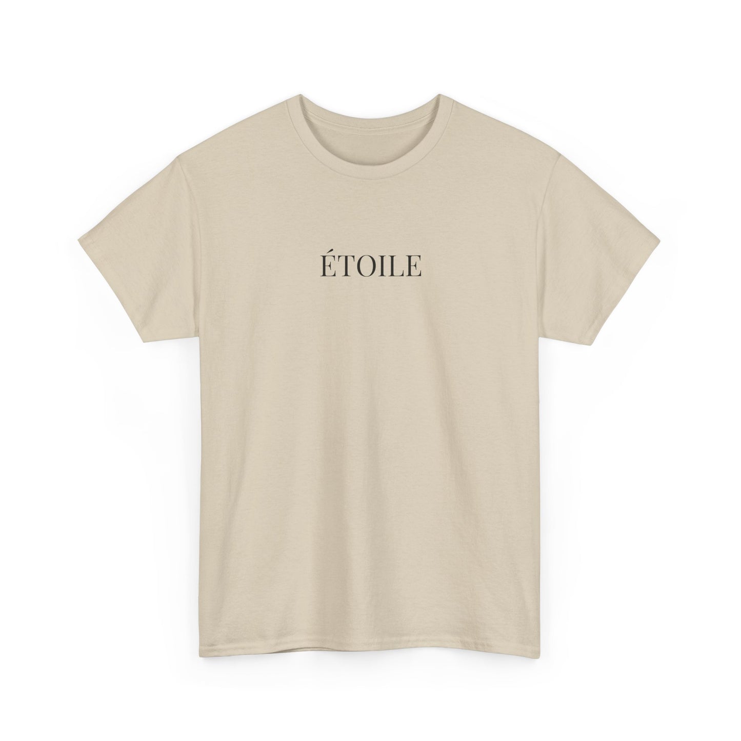 ÉTOILE T-Shirt (Brustprint) – Unisex Heavy Cotton Tee | Minimalistische Streetwear aus nachhaltiger Baumwolle