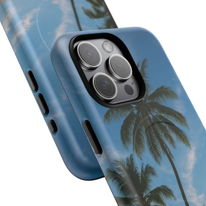 Tropische Sonnenuntergang Handyhülle mit Palmen – Sommer Vibes Case für iPhone & Android | Tropisches Strandmotiv