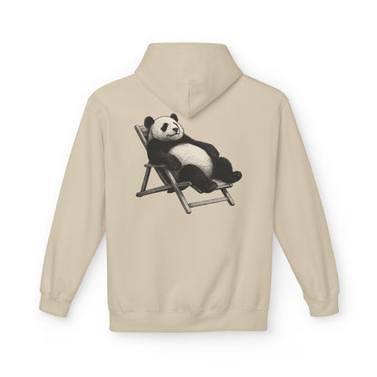 Chillender Panda (Rückenprint) - Unisex Midweight Fleece | Nachhaltige Streetwear mit Komfort & Stil