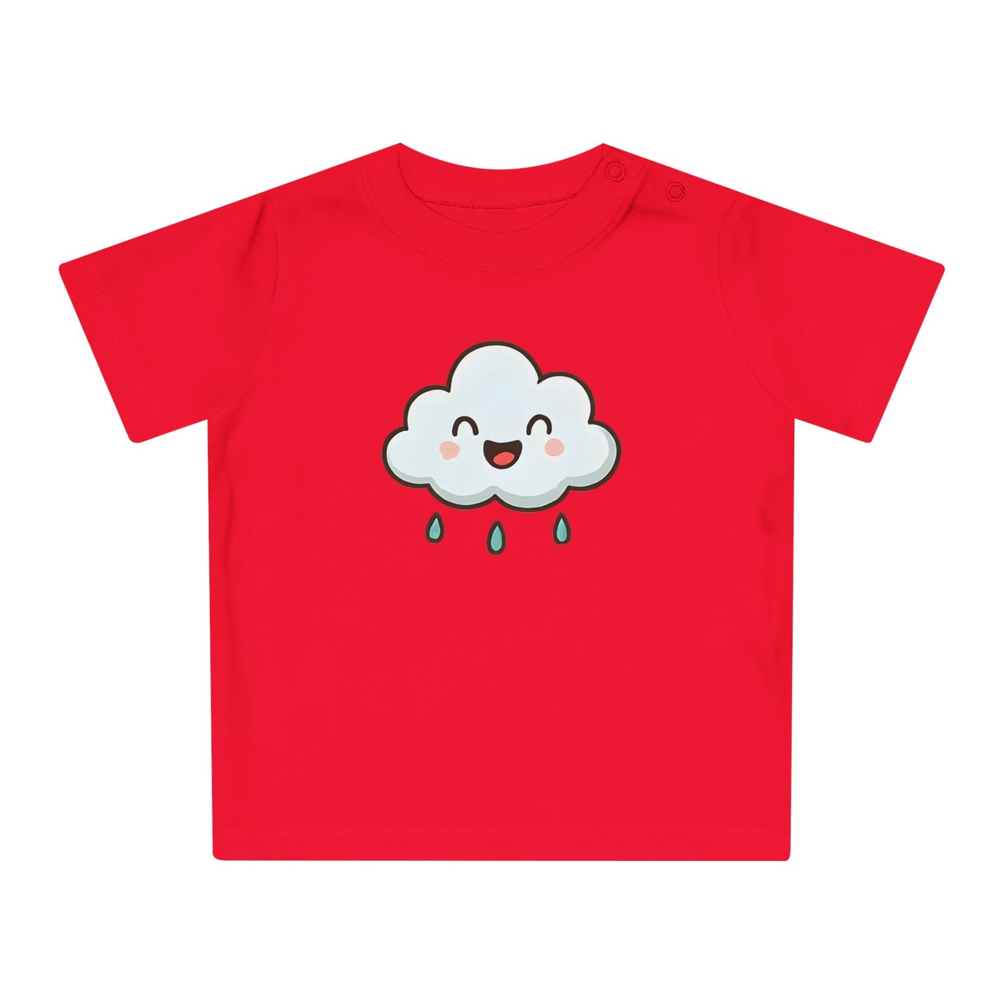 Baby T-Shirt „Happy Cloud“ – Niedliches Wolken-Motiv, Bio-Baumwolle, nachhaltige Babybekleidung für kleine Träumer