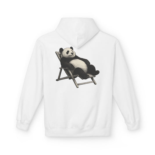Chillender Panda (Rückenprint) - Unisex Midweight Fleece | Nachhaltige Streetwear mit Komfort & Stil