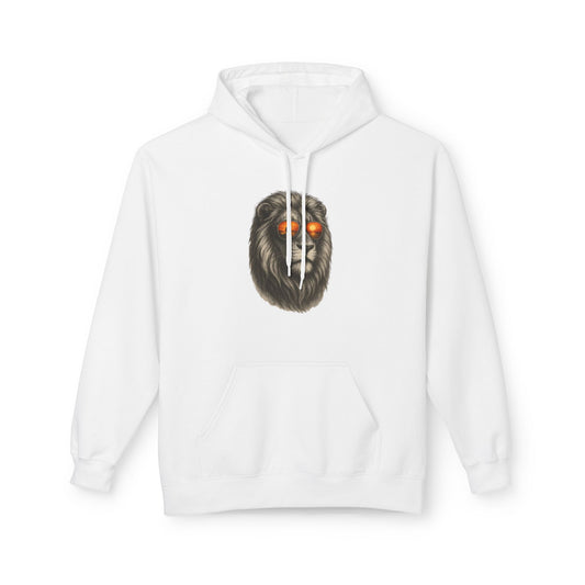 Löwen Hoodie Unisex (Brustprint) – Stylischer Kapuzenpullover mit Sonnenbrillen-Löwe | Tiermotiv Streetwear für Damen & Herren