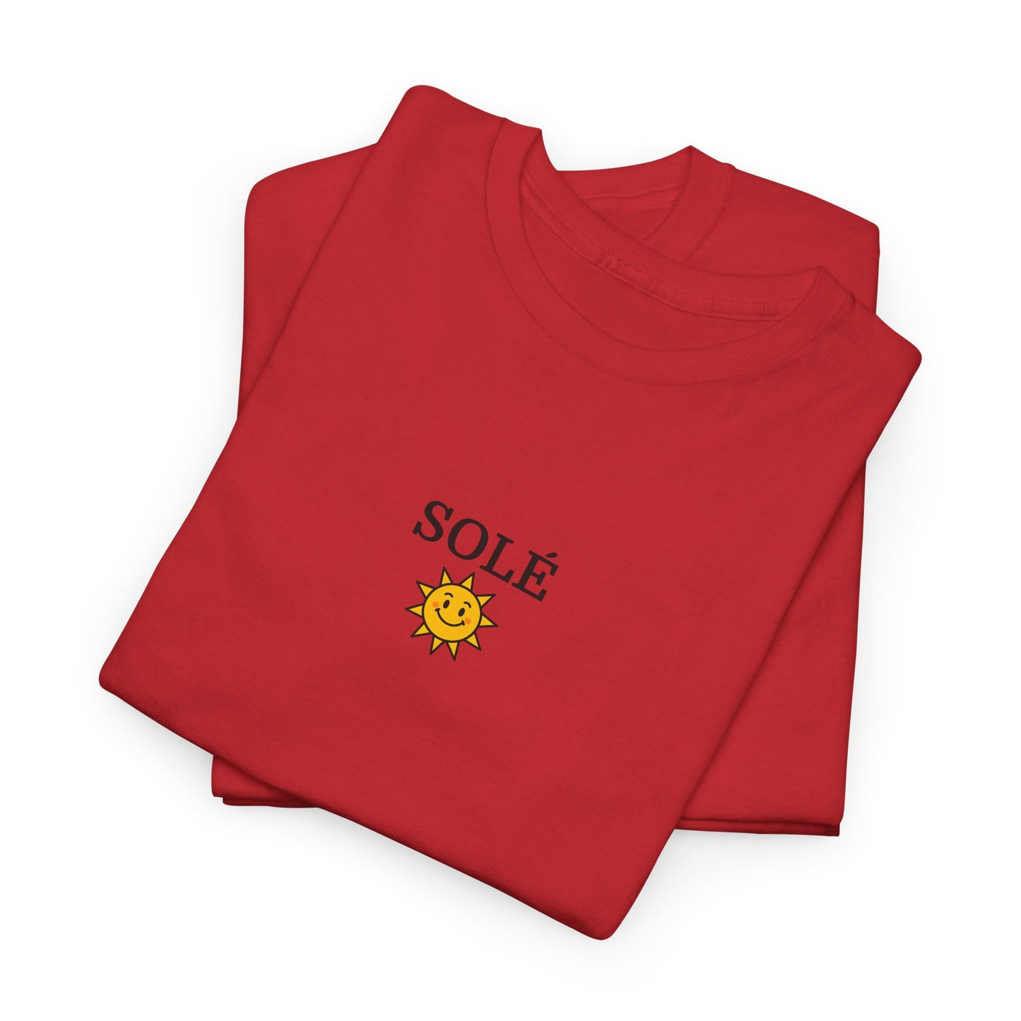 SOLÉ T-Shirt (Brustprint) – Unisex Heavy Cotton Tee | Nachhaltige Streetwear aus 100% Baumwolle