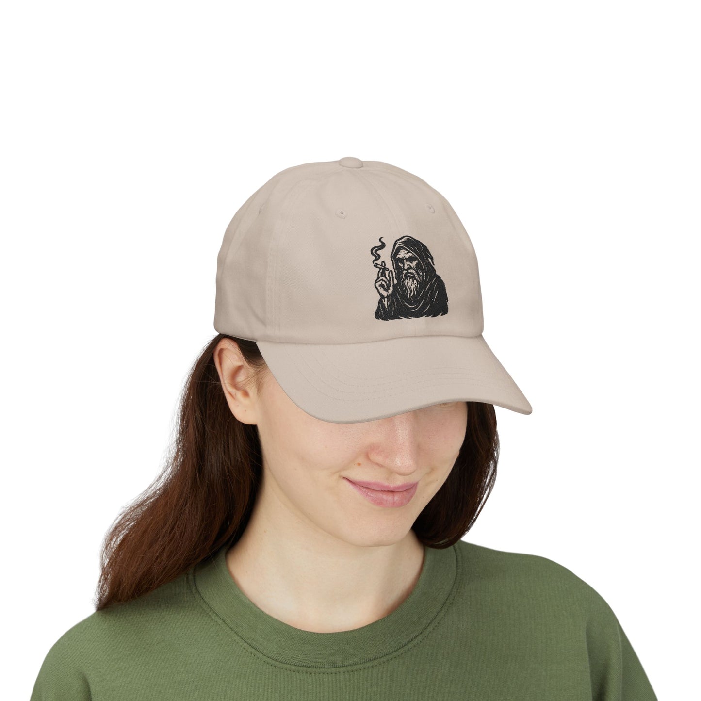 Dark Wizard Cap – Basecap mit Magier Motiv im Gothic & Tattoo Style – Unisex Streetwear Accessoire