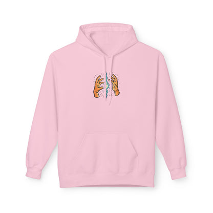 EXHALE Hoodie – Unisex Fleece Kapuzenpullover | Nachhaltige Streetwear mit Achtsamkeits-Statement