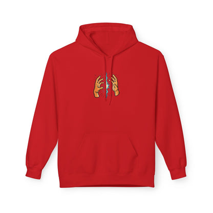 EXHALE Hoodie – Unisex Fleece Kapuzenpullover | Nachhaltige Streetwear mit Achtsamkeits-Statement