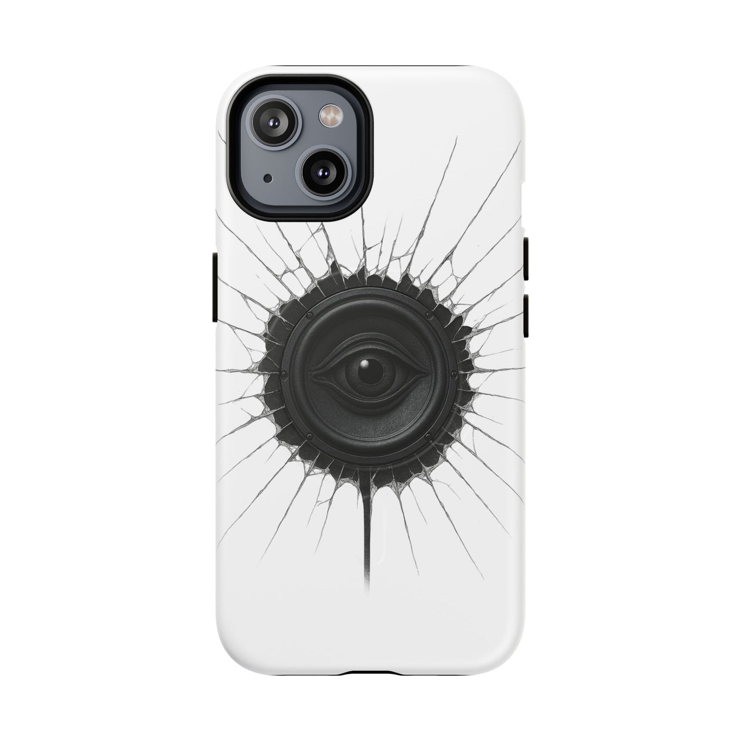 Surreal Eye Speaker Handyhülle – Kreatives Lautsprecher-Augen Design für Musik- & Kunstfans – Schutzhülle für iPhone & Android"
