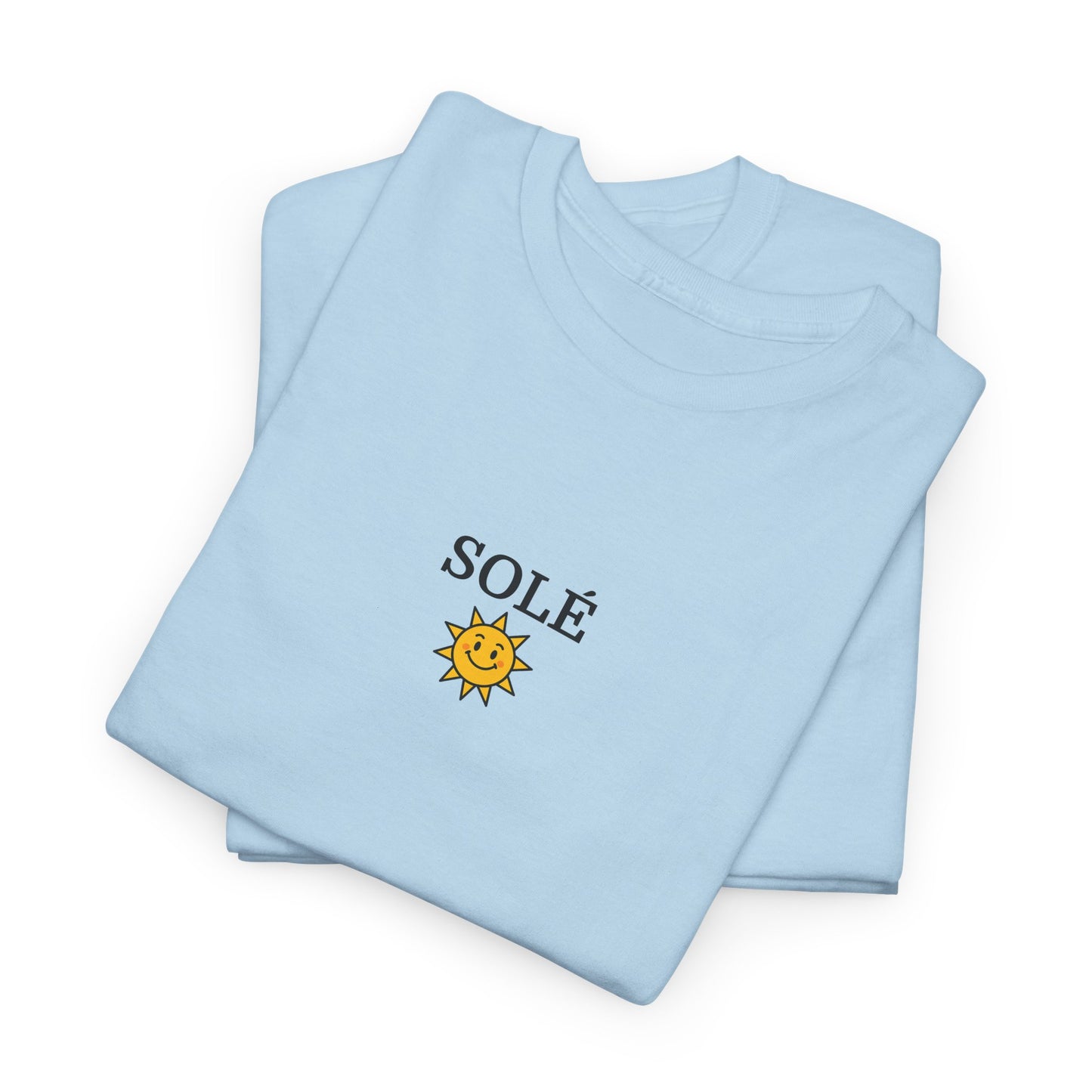 SOLÉ T-Shirt (Brustprint) – Unisex Heavy Cotton Tee | Nachhaltige Streetwear aus 100% Baumwolle