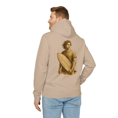 Surfer Hoodie Unisex (Rückenprint) – Oversized Kapuzenpullover mit Surfer-Print | Retro Beach Style für Männer & Frauen
