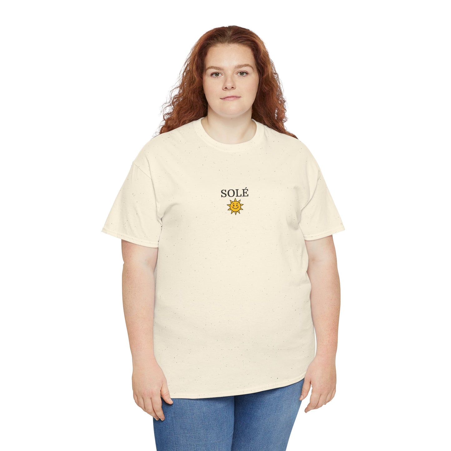 SOLÉ T-Shirt (Brustprint) – Unisex Heavy Cotton Tee | Nachhaltige Streetwear aus 100% Baumwolle