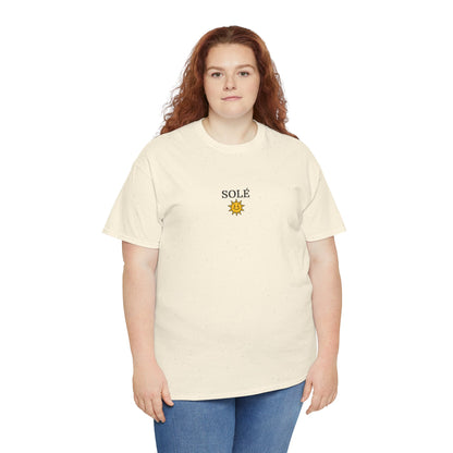 SOLÉ T-Shirt (Brustprint) – Unisex Heavy Cotton Tee | Nachhaltige Streetwear aus 100% Baumwolle