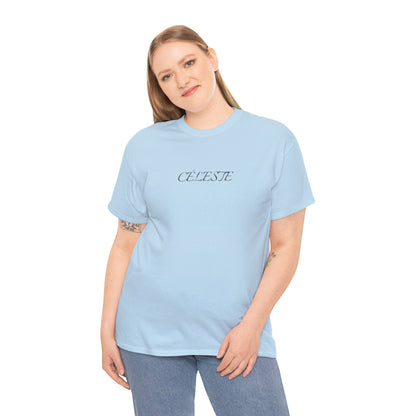 Céleste T-Shirt (Brustprint) – Unisex Heavy Cotton Tee | Nachhaltige Streetwear aus 100% Baumwolle