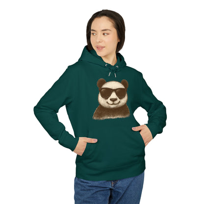 Panda Hoodie mit Sonnenbrille (Brustprint) – Cooler Unisex Kapuzenpullover im Oversize Streetwear Look