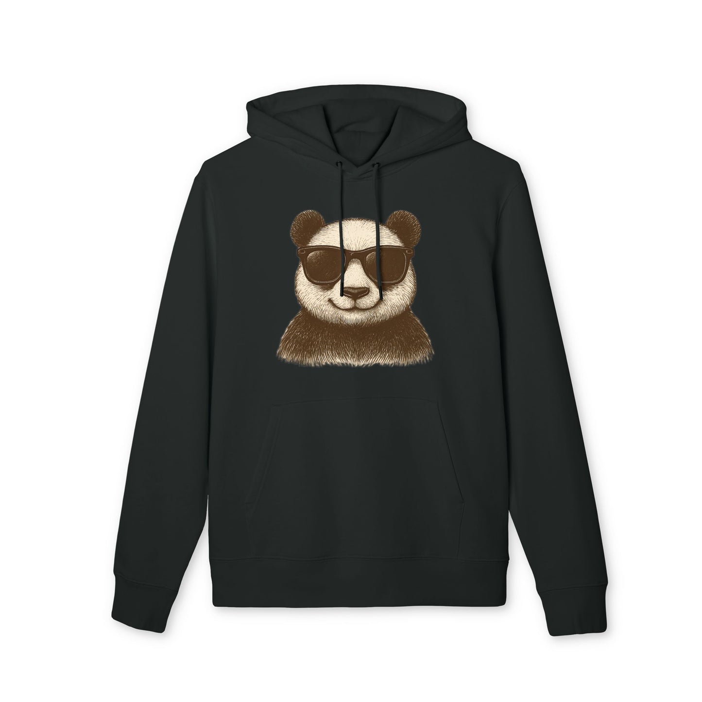 Panda Hoodie mit Sonnenbrille (Brustprint) – Cooler Unisex Kapuzenpullover im Oversize Streetwear Look