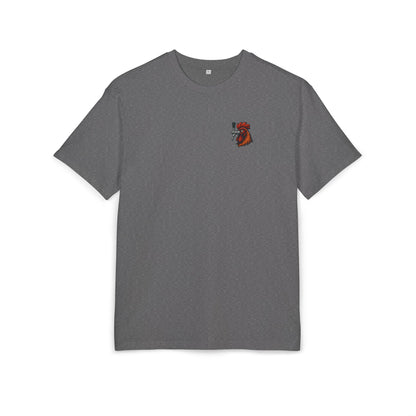 Bierhahn T-Shirt (Brustprint) – Lustiges Hahn mit Zapfhahn Motiv für Bierliebhaber & Grillfans – Unisex Funshirt