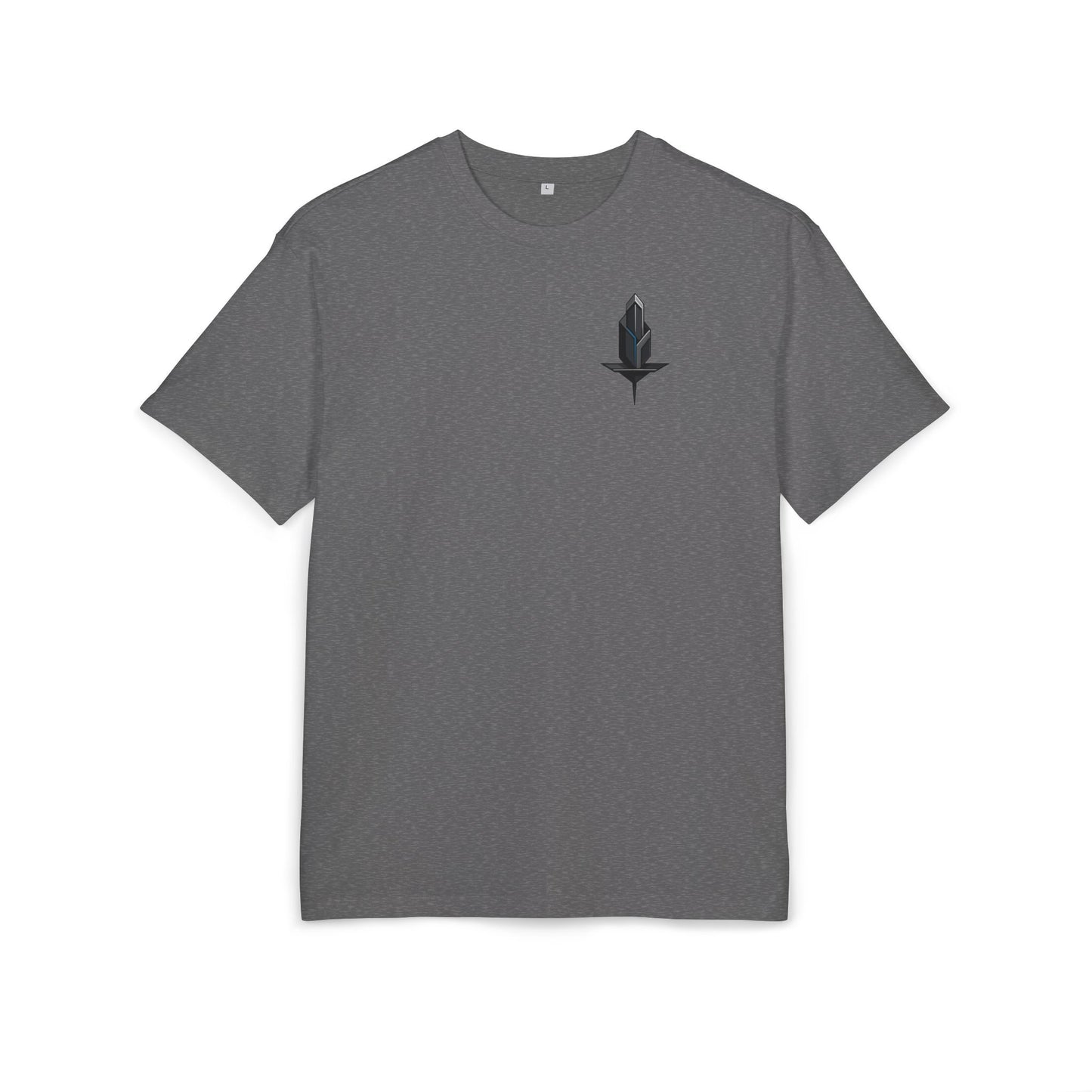 Minimalistisches Tech T-Shirt (Brustprint) – Unisex Shirt mit modernem geometrischem Logo – Urban Streetwear Look
