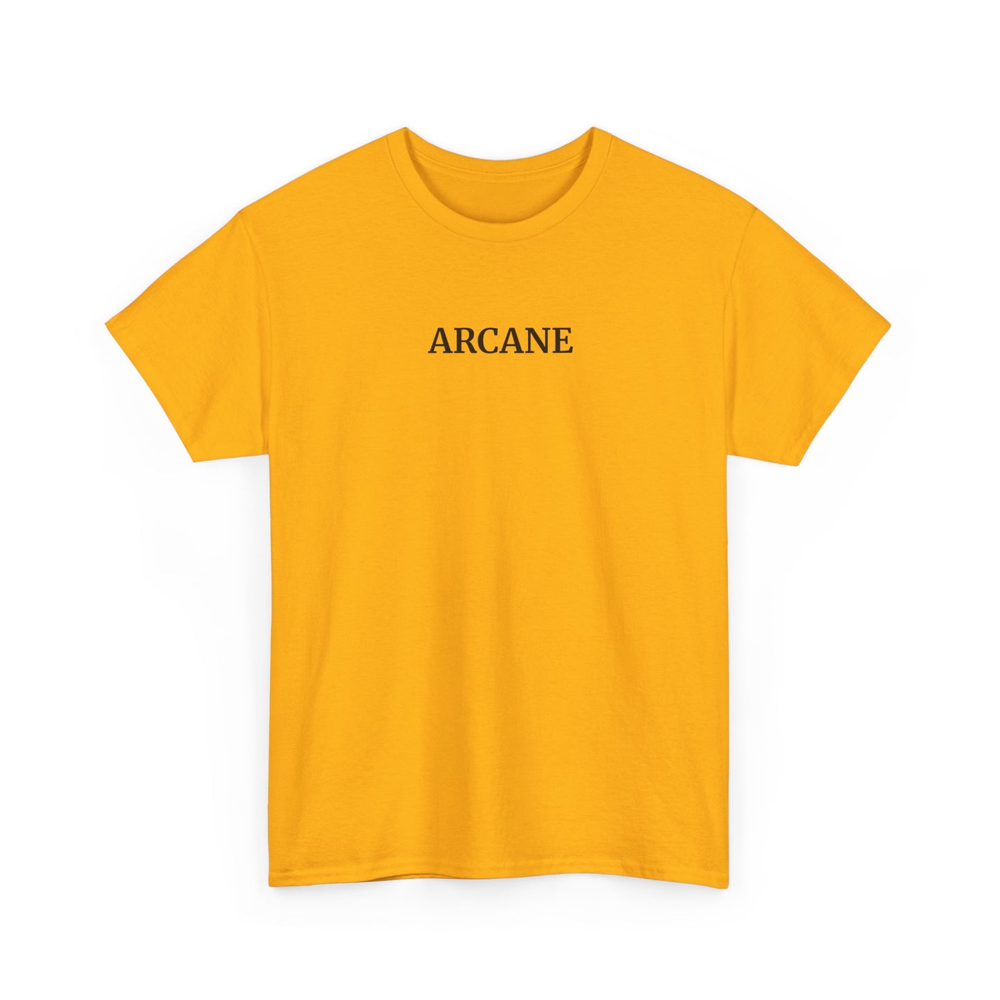 ARCANE T-Shirt (Brustprint) – Unisex Heavy Cotton Tee | Nachhaltige Streetwear aus 100% Baumwolle