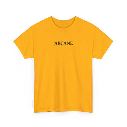 ARCANE T-Shirt (Brustprint) – Unisex Heavy Cotton Tee | Nachhaltige Streetwear aus 100% Baumwolle