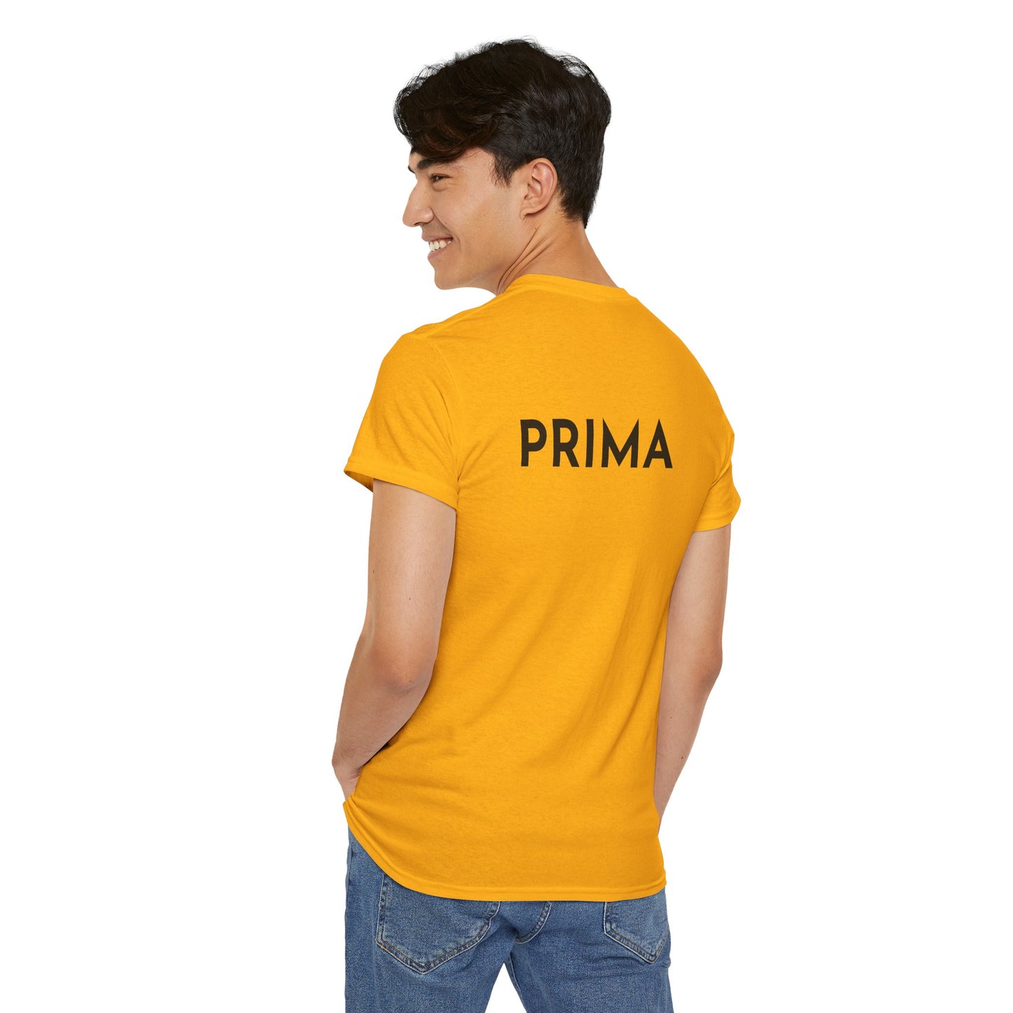 PRIMA T-Shirt (Rückenprint) – Unisex Heavy Cotton Tee | Nachhaltige Streetwear aus 100% Baumwolle